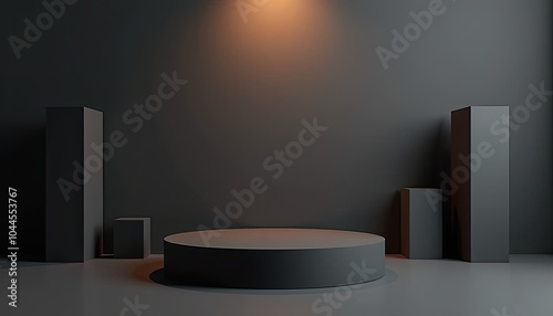 Wallpaper Mural Minimalistic Black Friday Sale Podium with Simple and Clean Design Elements. Torontodigital.ca