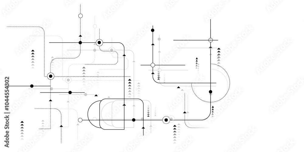 Vectors Abstract connecting lines and dots. Social networking, network connection and global communication technology background Vectors Abstract connecting lines and dots. Social networking, network connection and global communication technology background