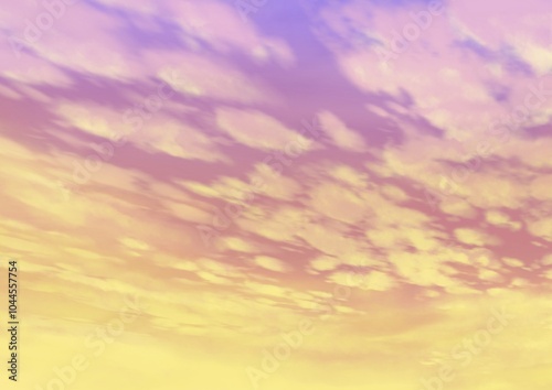 美しい朝焼け空の背景素材