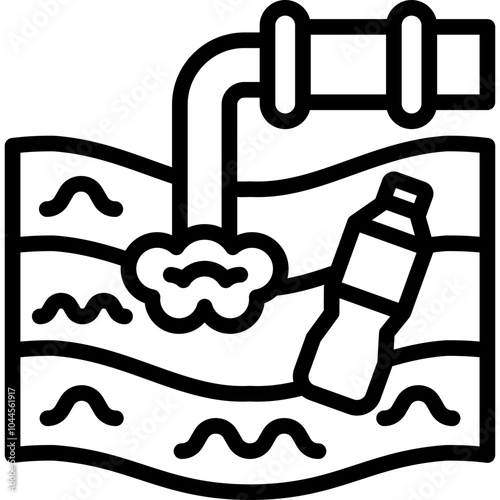 Water Pollution Icon