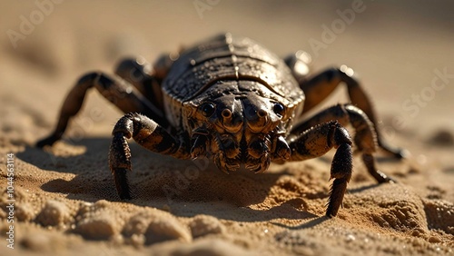 Whip Scorpion,  A Close-Up of a Whip Scorpion in the Desert Sand photo