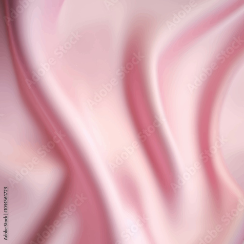 Light smooth elegant silk fabric background. Textile texture. Vector illustration	