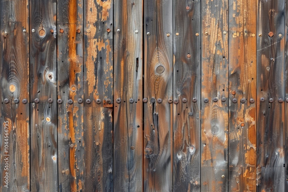 wood wall with rusty steel metal and nail texture background brown plank wooden wall background wood wall with rusty steel metal and nail texture background brown plank wooden wall background