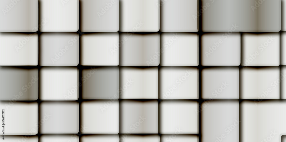 Abstract modern square box spaced with shadow white and black cubes seamless pattern shape texture background. Design for template, banner, poster vector illustration. Abstract modern square box spaced with shadow white and black cubes seamless pattern shape texture background. Design for template, banner, poster vector illustration.