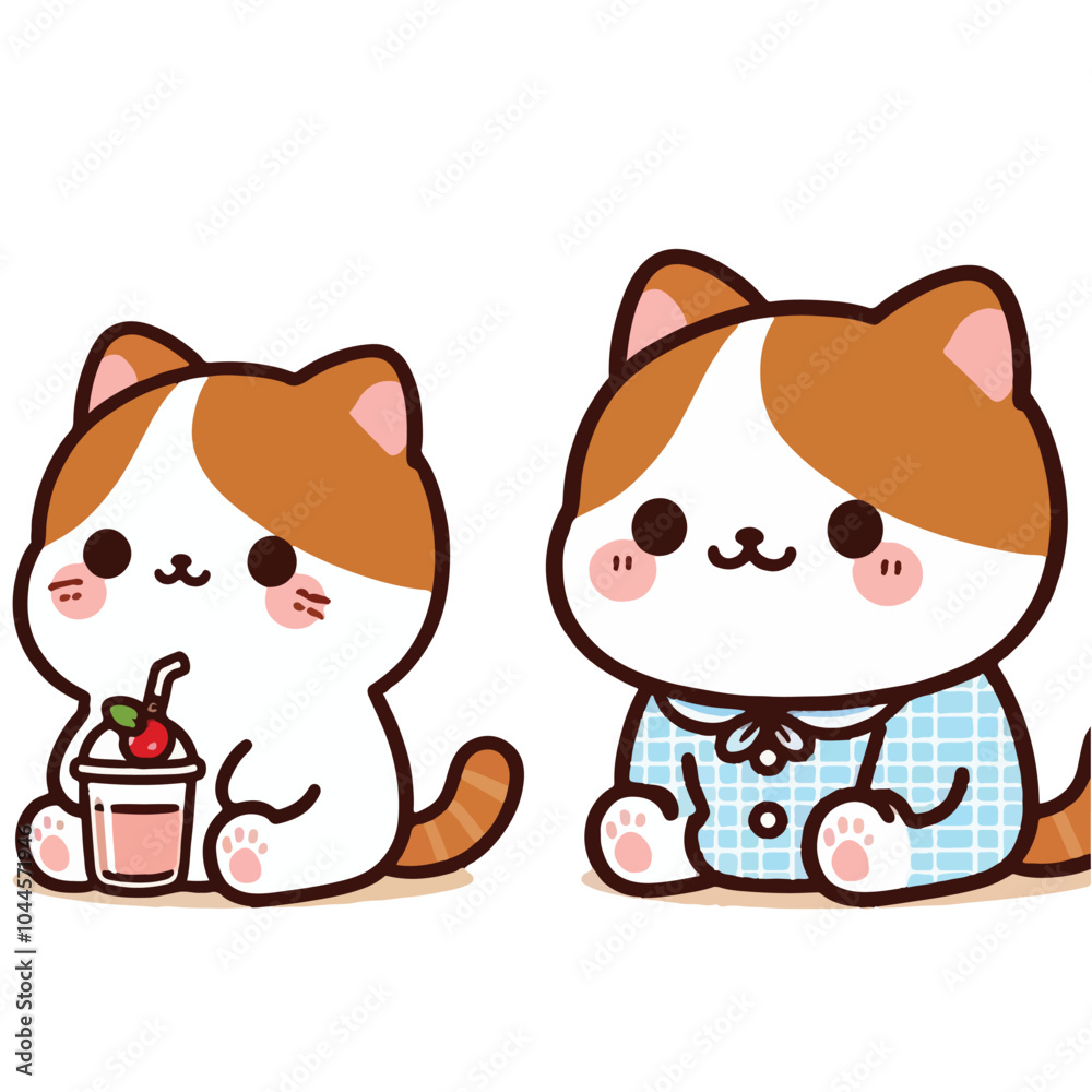 Cute Cat Vectors & Illustrations