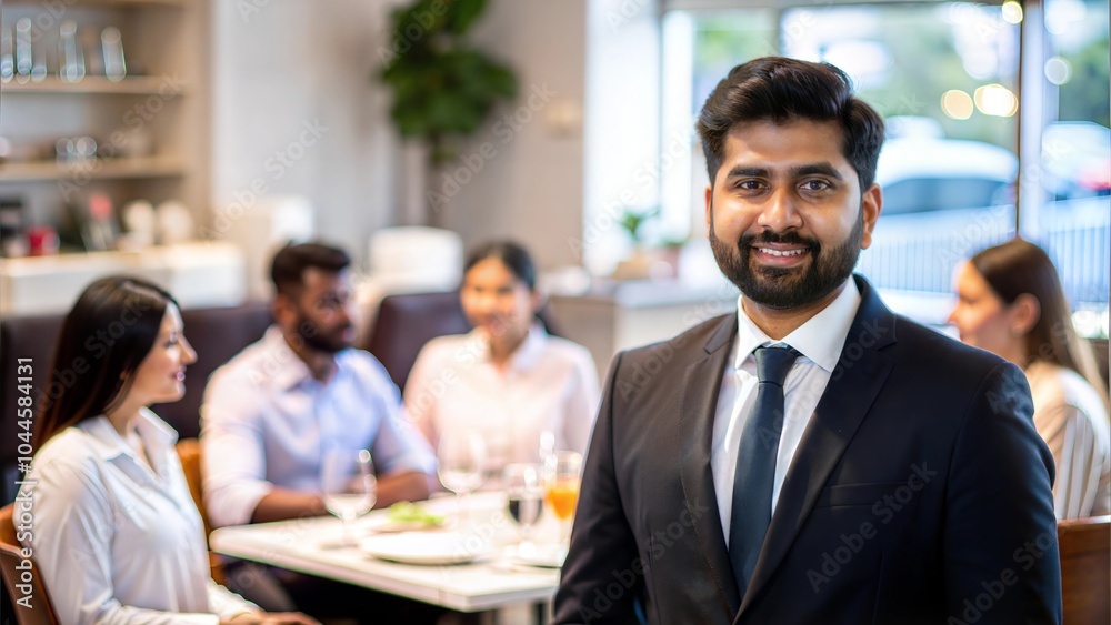 An Indian restaurant manager supervising staff, ensuring smooth operations and excellent customer service in a busy restaurant.
An Indian restaurant manager supervising staff, ensuring smooth operations and excellent customer service in a busy restaurant.