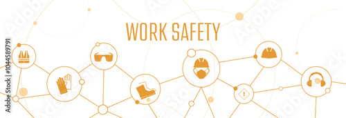 illustration of a set of work safety sign	