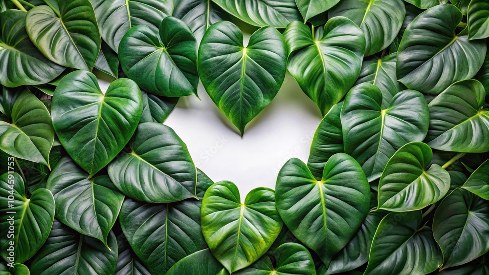 Natural tropical green heart shape leaves of philodendron plants for background use Wide-Angle Natural tropical green heart shape leaves of philodendron plants for background use Wide-Angle
