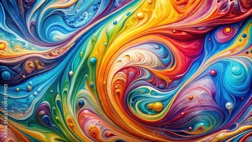 Colorful swirling marble designs created with liquid acrylic paint , abstract, vibrant, artistic, fluid, movement, creativity