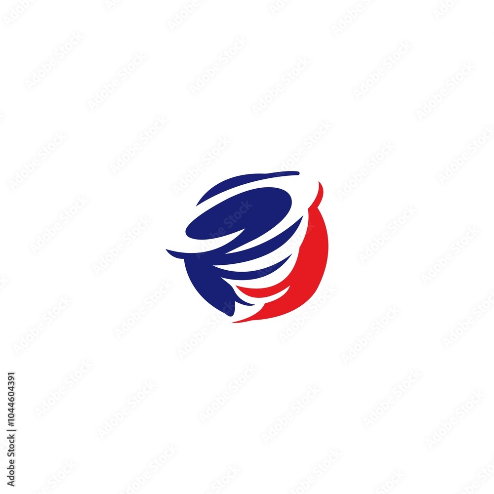 Circle wing style vector logo design Circle wing style vector logo design