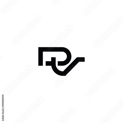 DV monogram logo design letter text name symbol monochrome logotype alphabet character simple logo