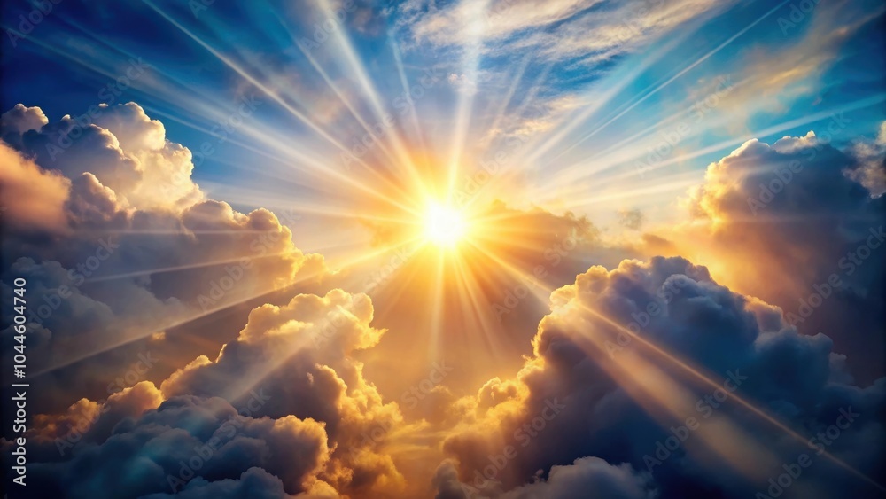 Sunlight shining through clouds symbolizing hope and higher power, sunlight, glisten, clouds, ray of hope, presence Sunlight shining through clouds symbolizing hope and higher power, sunlight, glisten, clouds, ray of hope, presence