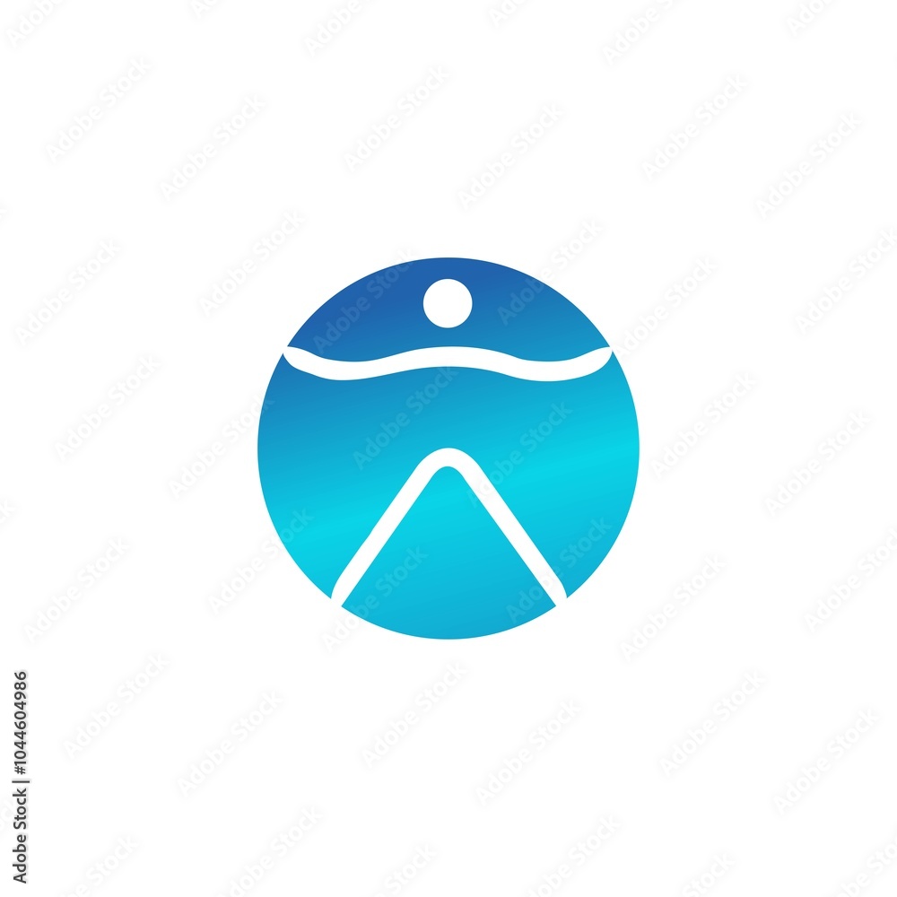 Human circle vector logo template design Human circle vector logo template design