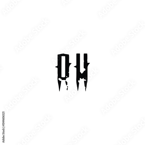 DV monogram logo design letter text name symbol monochrome logotype alphabet character simple logo