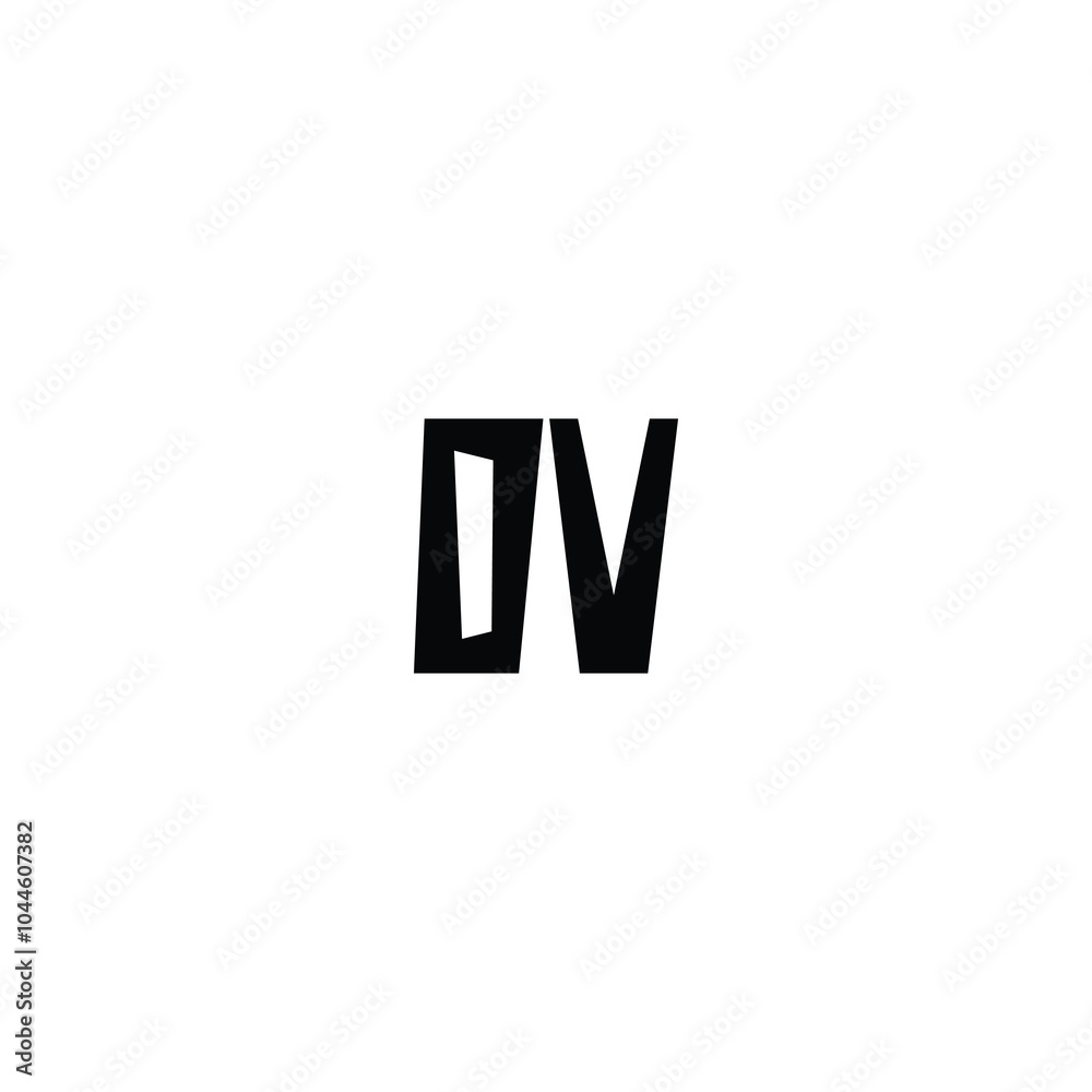 DV monogram logo design letter text name symbol monochrome logotype alphabet character simple logo DV monogram logo design letter text name symbol monochrome logotype alphabet character simple logo