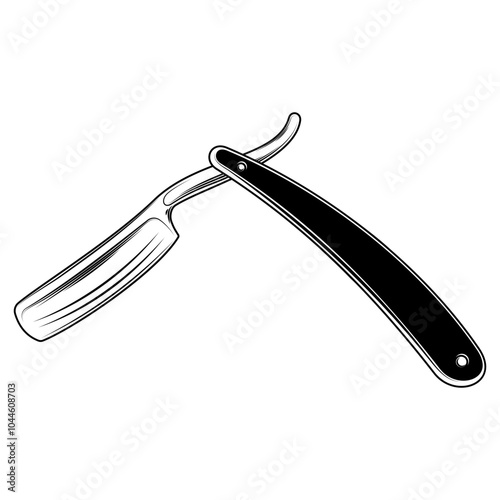vintage barber shop razor	