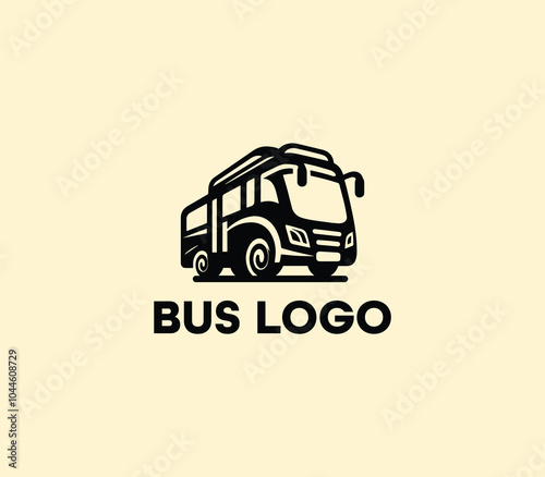 Bus logo design. Travel bus template. Tour transport public transportation service. Bus logo abstract