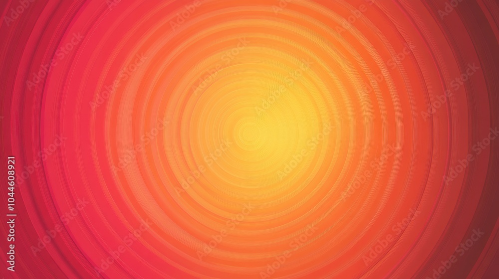 Obraz premium concentric circles in shades of red and orange, creating a sense of depth and motion, perfect for dynamic presentations