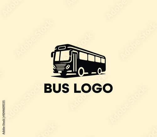 Bus logo design. Travel bus template. Tour transport public transportation service. Bus logo abstract