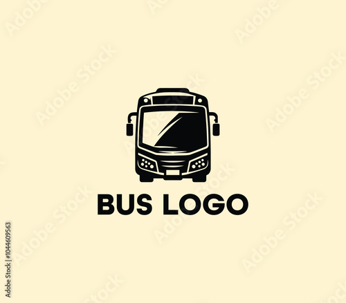 Bus logo design. Travel bus template. Tour transport public transportation service. Bus logo abstract