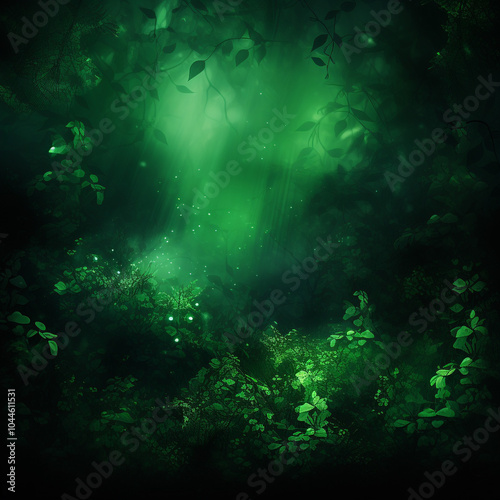 abstract green nature forrest background