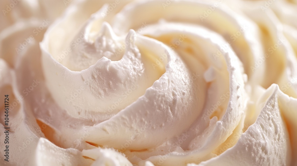 The enchanting beauty of whipped cream s soft swirls creates a sensation of luxurious indulgence The enchanting beauty of whipped cream s soft swirls creates a sensation of luxurious indulgence
