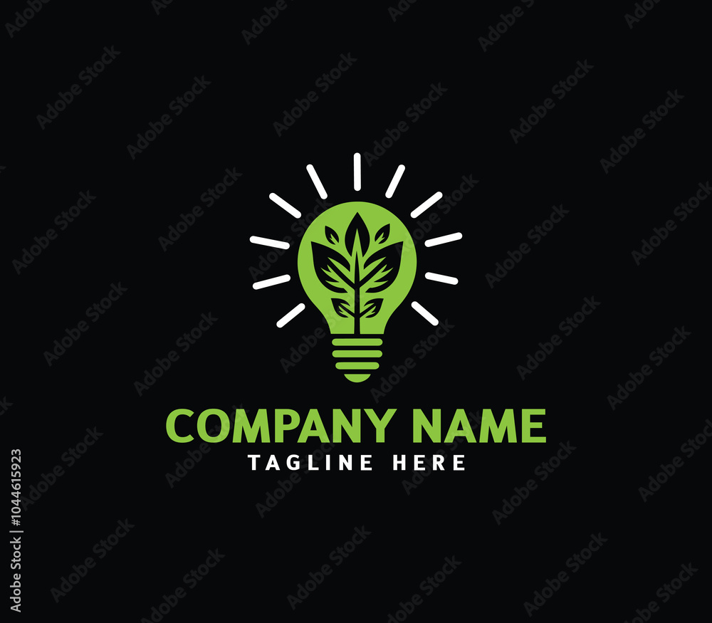 Light bulb with leaf logo. Eco friendly energy bulb with leaf. Light bulb ecology concept vector Light bulb with leaf logo. Eco friendly energy bulb with leaf. Light bulb ecology concept vector