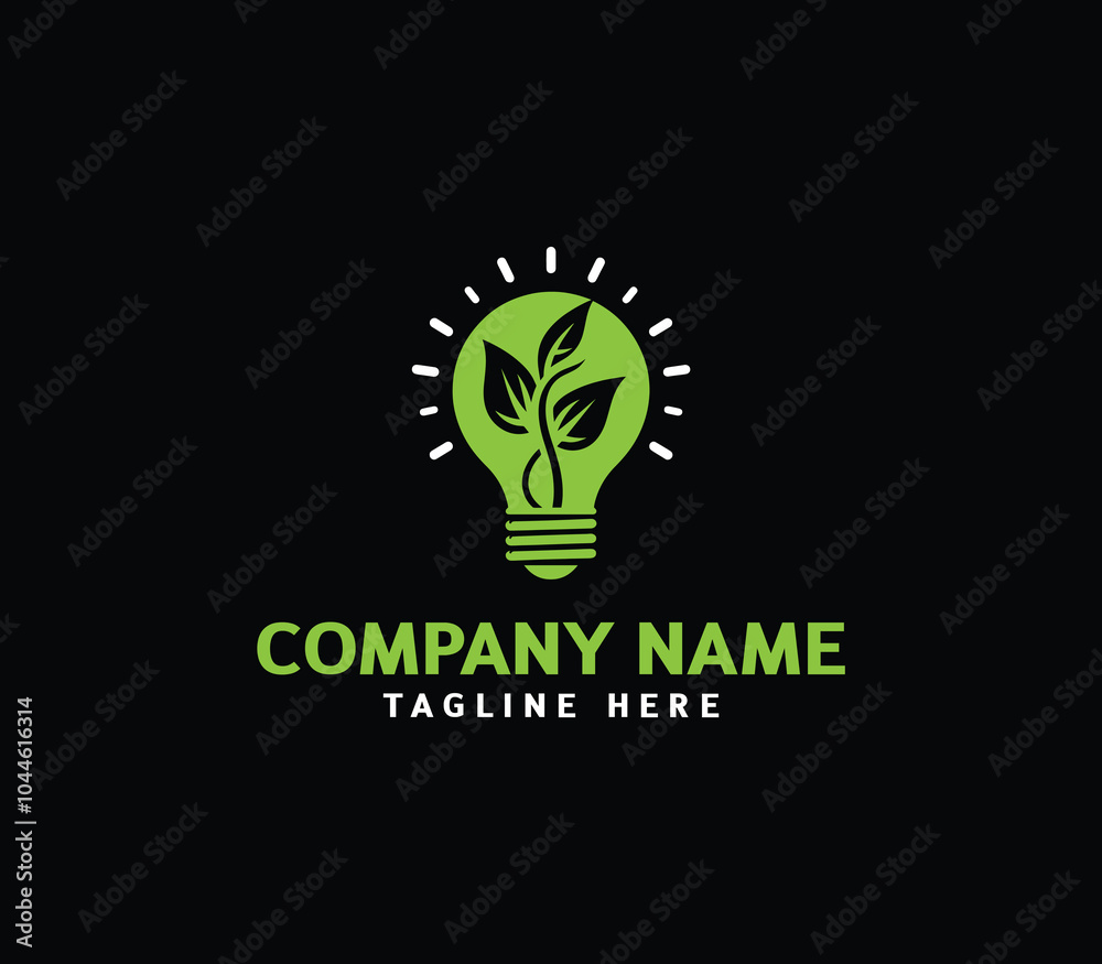 Light bulb with leaf logo. Eco friendly energy bulb with leaf. Light bulb ecology concept vector Light bulb with leaf logo. Eco friendly energy bulb with leaf. Light bulb ecology concept vector