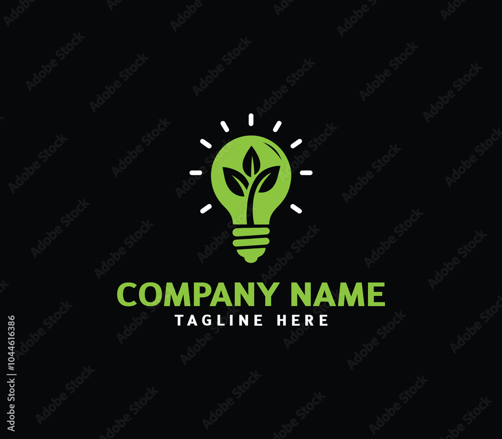 Light bulb with leaf logo. Eco friendly energy bulb with leaf. Light bulb ecology concept vector Light bulb with leaf logo. Eco friendly energy bulb with leaf. Light bulb ecology concept vector