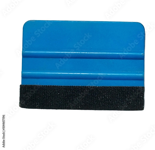Blue and Black Squeegee for Applying Vinyl Decals.
