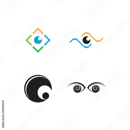 Wallpaper Mural Eye Care vector logo design Torontodigital.ca