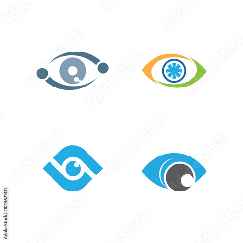 Eye Care vector logo design