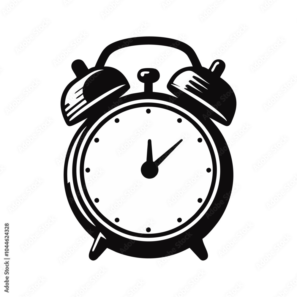 Alarm Clock logo icon design illustration Alarm Clock logo icon design illustration