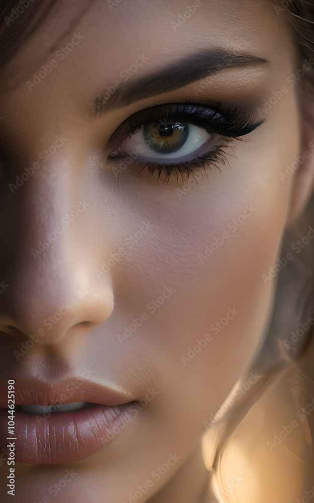 Fototapeta premium close up portrait of woman