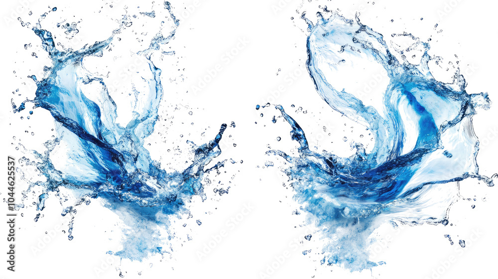 Dynamic Water Spills and Puddles Displaying Refreshing Splashes Generative AI Dynamic Water Spills and Puddles Displaying Refreshing Splashes Generative AI