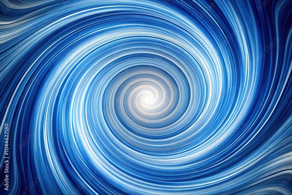 swirling blue and white pattern with central circle and spiral formation reflected swirling blue and white pattern with central circle and spiral formation reflected