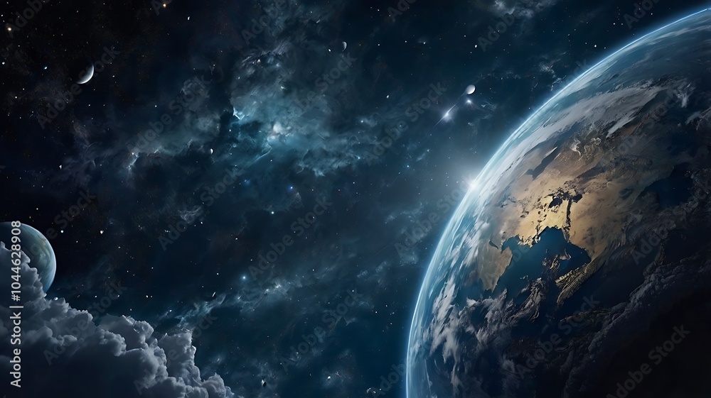 Obraz premium Stunning High-Resolution View of Earth from Space