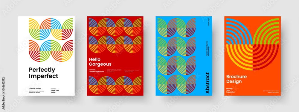 Obraz premium Isolated Brochure Design. Abstract Flyer Layout. Geometric Background Template. Banner. Book Cover. Report. Business Presentation. Poster. Portfolio. Brand Identity. Journal. Newsletter