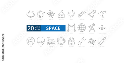 SPACE icons set