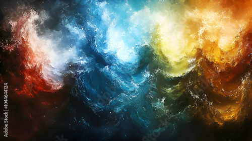 water in all colors 
