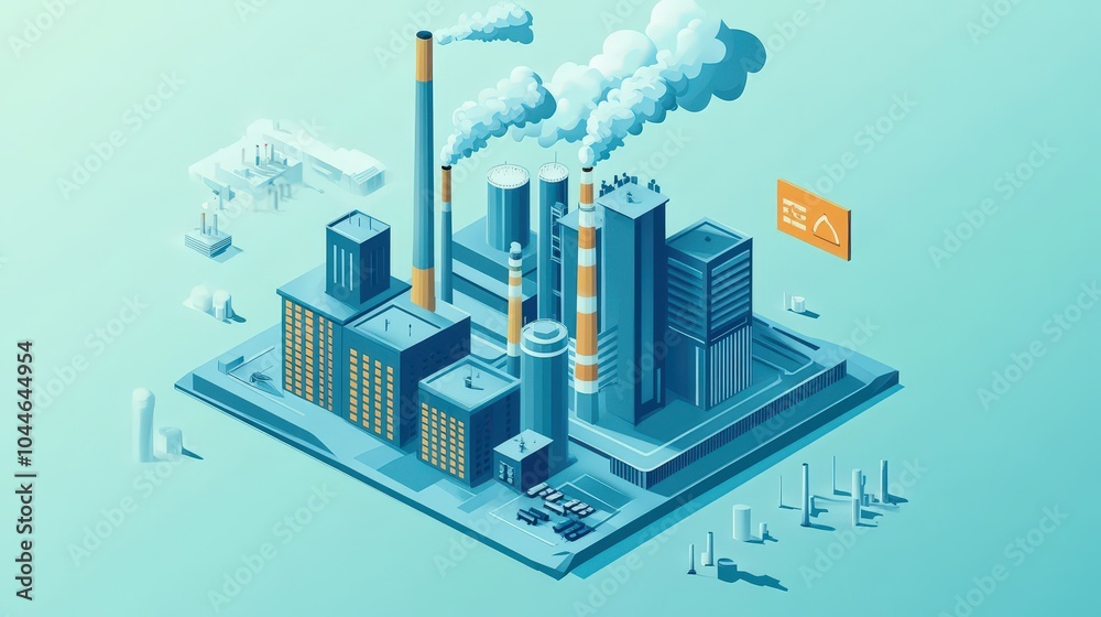 Obraz premium Innovative carbon capture technologies are essential in achieving carbon neutrality.