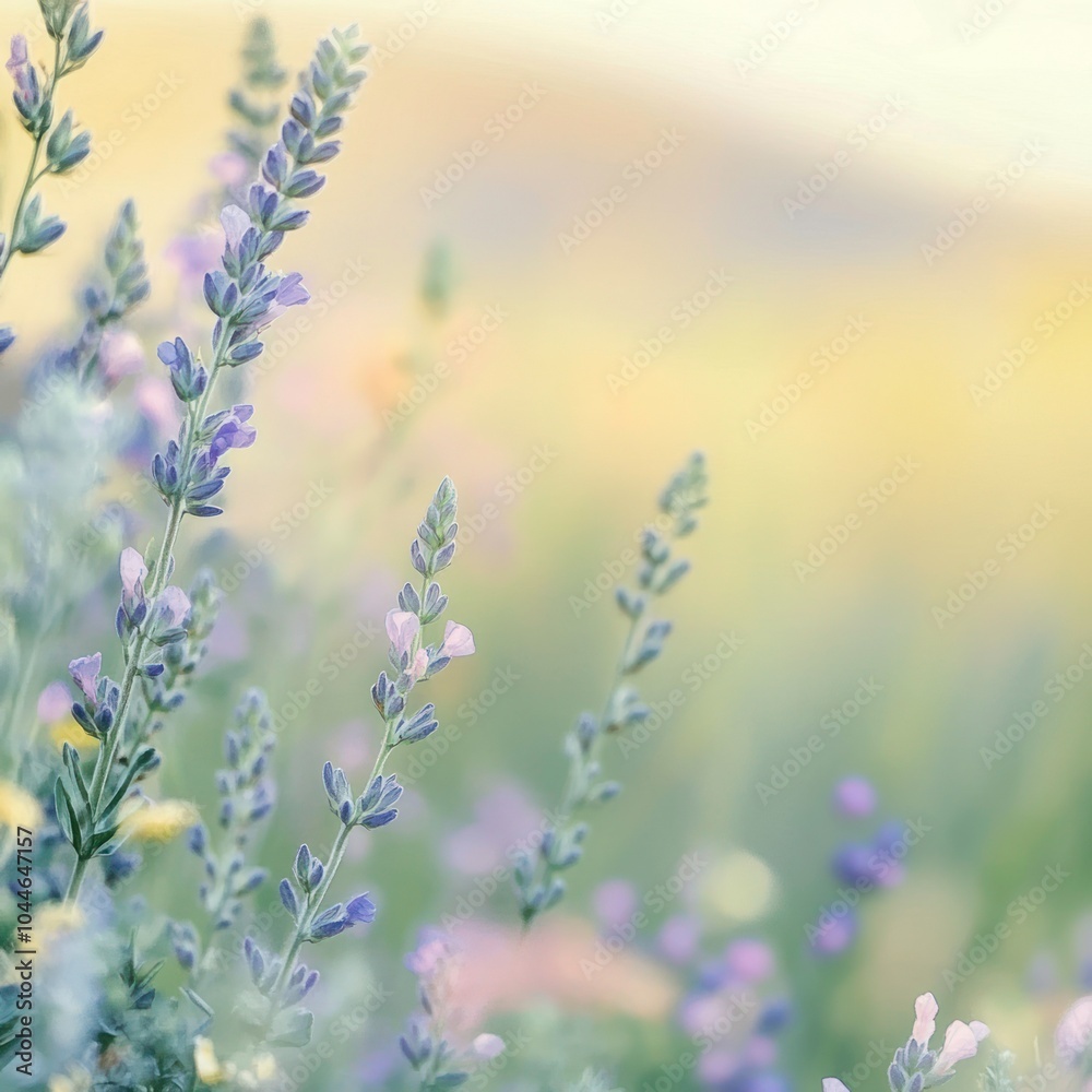 Blurred meadow background with wildflowers Blurred meadow background with wildflowers