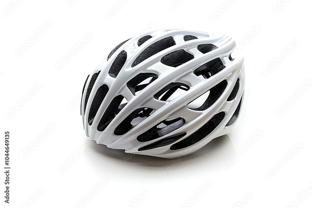 Cycling helmet isolated on white background Cycling helmet isolated on white background