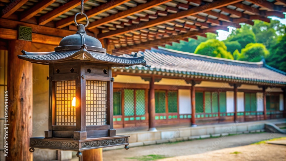 Traditional lantern in gatehouse of Joseon-era Confucian academy in South Korea , lantern, gatehouse Traditional lantern in gatehouse of Joseon-era Confucian academy in South Korea , lantern, gatehouse