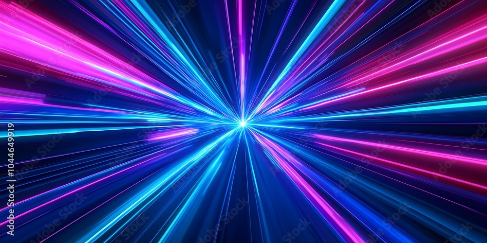 Blue and pink neon rays of light abstract background wallpaper, digital bright lines random pattern modern style Blue and pink neon rays of light abstract background wallpaper, digital bright lines random pattern modern style