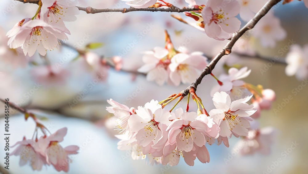 A delicately blooming cherry blossom branch V2 A delicately blooming cherry blossom branch V2