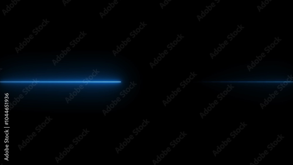 Laser lines of light. Horizontal neon light. Neon blue horizontal speed lines. Glowing stripes. Dark background. Laser lines of light. Horizontal neon light. Neon blue horizontal speed lines. Glowing stripes. Dark background.