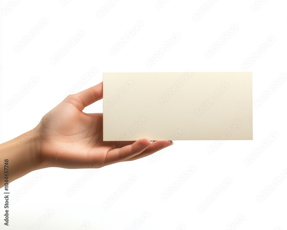 Woman s hand elegantly presenting a blank gift certificate in a welllit professional setting gift certificate, hand, professional setting Woman s hand elegantly presenting a blank gift certificate in a welllit professional setting gift certificate, hand, professional setting