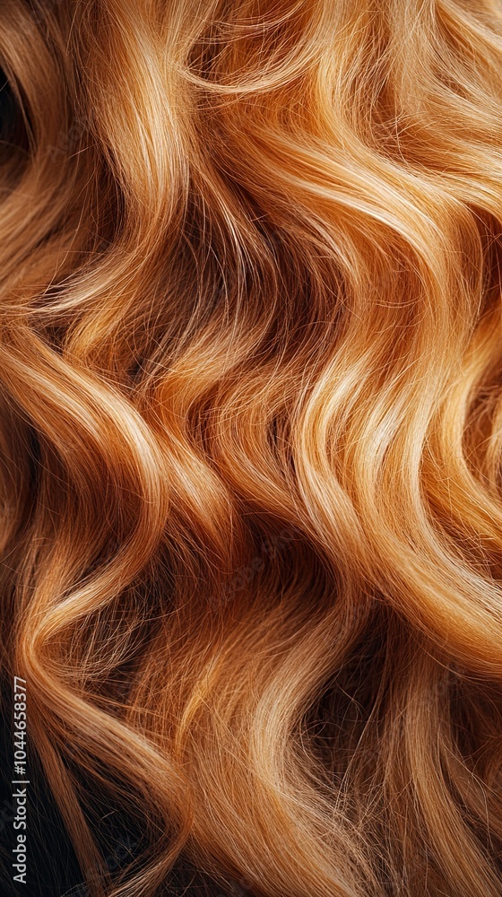 Closeup of Wavy Blonde Hair Texture Closeup of Wavy Blonde Hair Texture