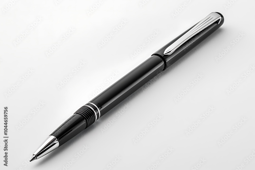 Black pen isolated on white background Black pen isolated on white background